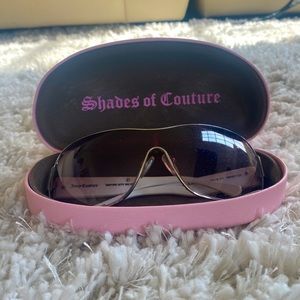 Juicy Couture Sunglasses + Pink Leather Case